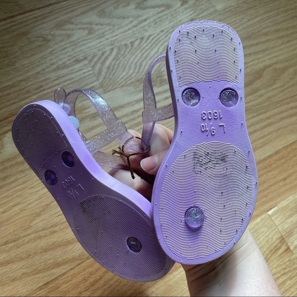 Mermaid Sandals 9 10 Girls Toddler Shoes Open Toe - Picture 3 of 4